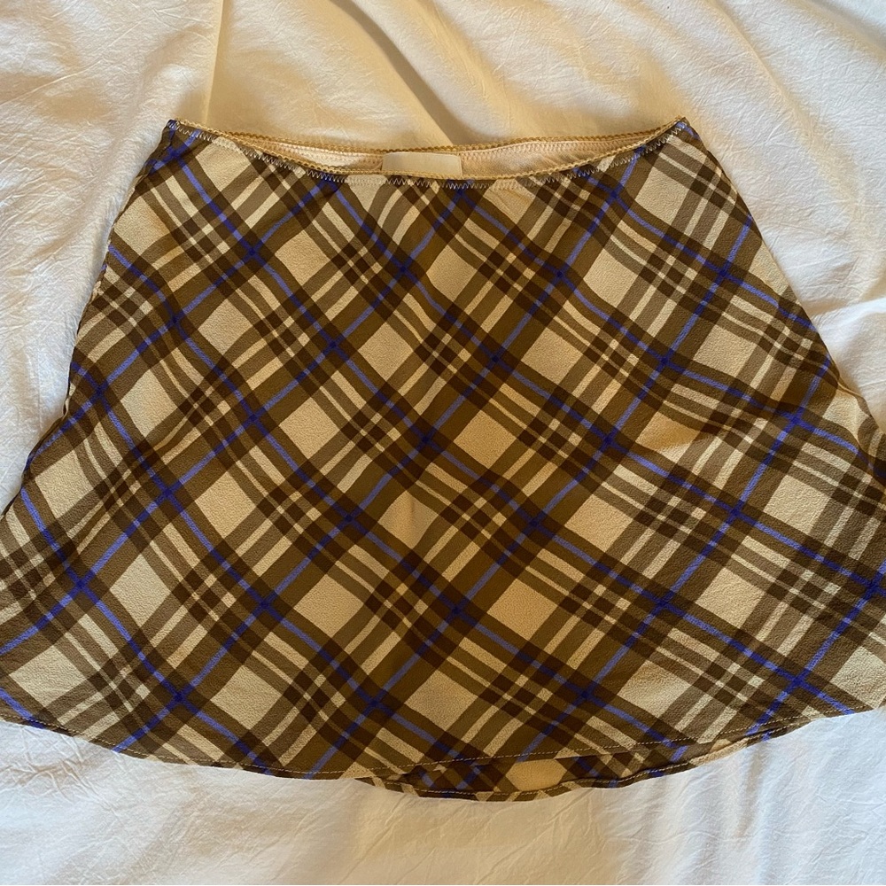 Reformation Plaid Mini Skirt